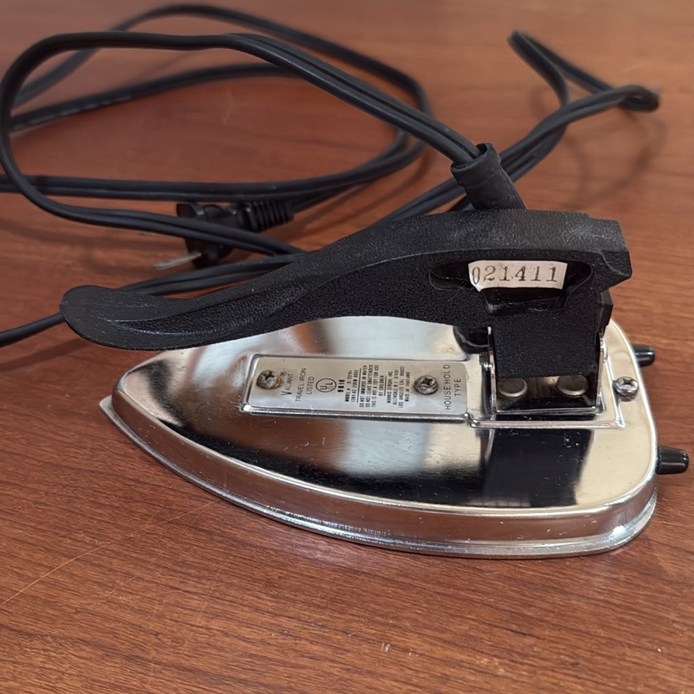 Vintage Valiant Silver and Black Iron travel